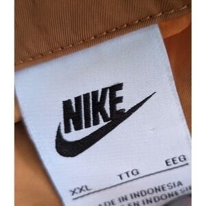 NIKE Swoosh Sportswear Essential Woven Quarter Zip Dress XXL Desert Ochre Yellow