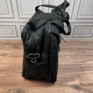 ASCOT Black Travel Luggage Bag Carry On Bag With Straps & Handles