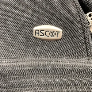 ASCOT Black Travel Luggage Bag Carry On Bag With Straps & Handles