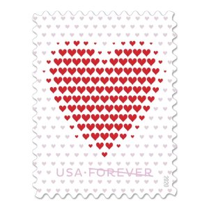Forever Stamps 2020 Made of Hearts 