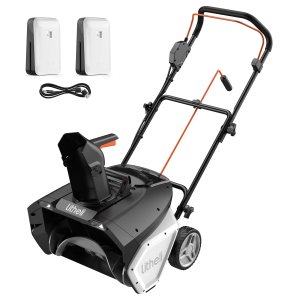 Litheli 2X20V Cordless Snow Blower, 20 - Inch Snow Thrower with 4.0ah Battery, Electric Snow Blowers with LED Spotlight and Brushless Motor for Walkways and Driveways, Single - Stage