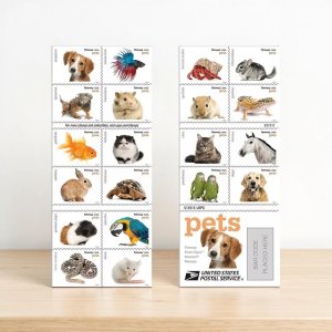 2016 Pets Series First Class -Forever Postage Stamps(100 Stamps 5 Books)