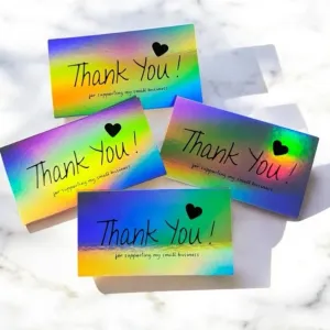20 Thank You For Supporting My Small Business (Holographic)