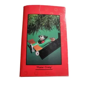 Enesco plane Crazy Disney Mickey Mouse Christmas Ornament