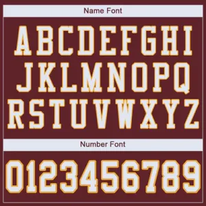 Custom Burgundy White-Gold Mesh Authentic Football Jersey