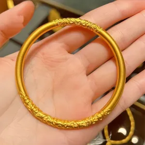 Vietnamese sand gold 5mm traditional craftsmanship bracelet,