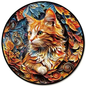 Gentle Kitten Wooden Jigsaw Puzzle