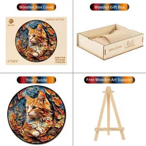 Gentle Kitten Wooden Jigsaw Puzzle